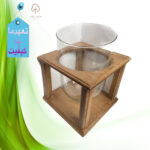 استند گلدان چوبی