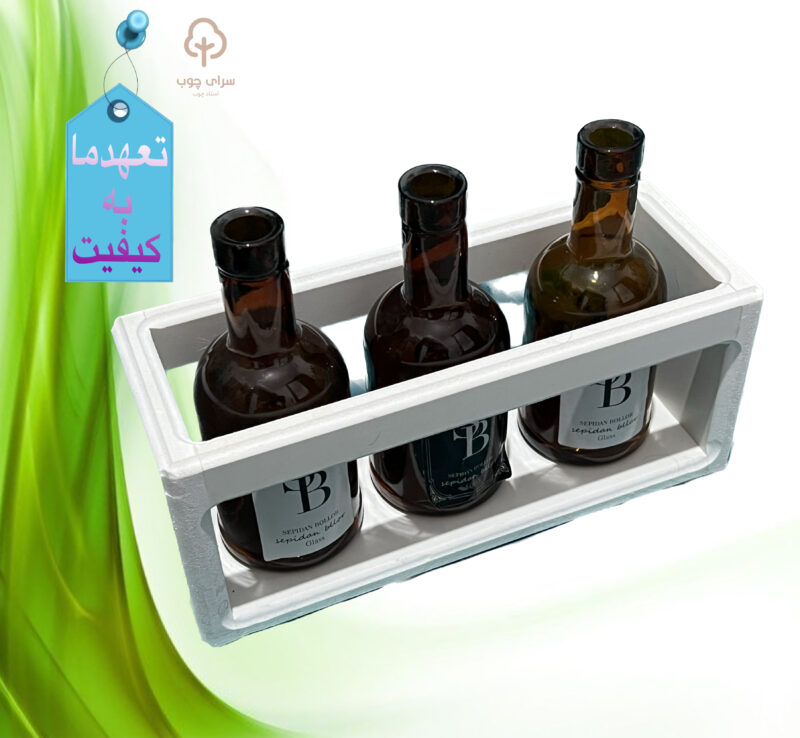 استند گلدان همراه سه شیشه